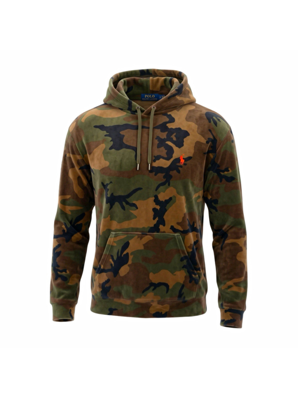 Polo Ralph Lauren Men’s Sleepwear Camo Hooded Drawstring Hoodie XL Multicolor